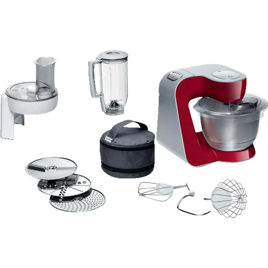 BOSCH MUM58720 Küchenmaschine Deep Red (Rührschüsselkapazität: 3,9 l, 1000 Watt)
