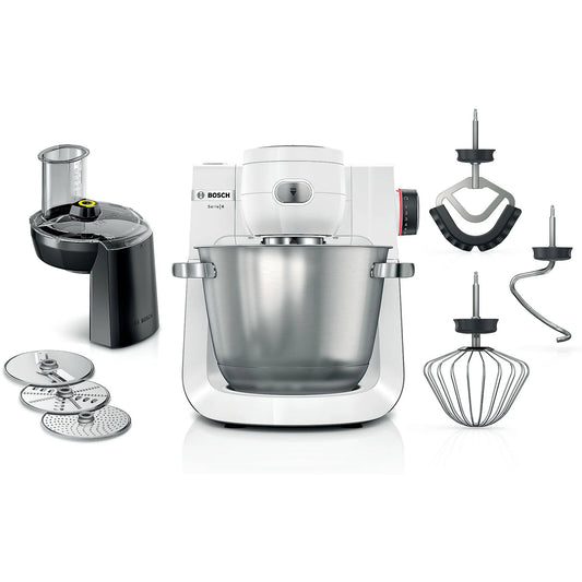 BOSCH MUMS6EW13D Serie 6 Küchenmaschine White (Rührschüsselkapazität: 5,5 l, 1600 Watt)