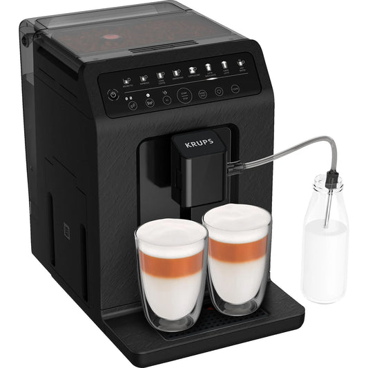 KRUPS EA897B Evidence ECOdesign Kaffeevollautomat Schwarz mit Schiefer-Optik