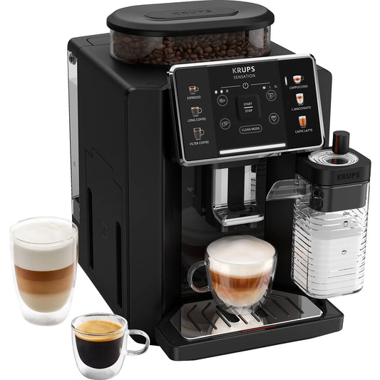 KRUPS EA9128D Sensation Milk Kaffeevollautomat Schwarz